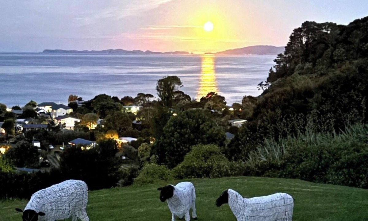 Whangapoua House | Amazing views, Whangapoua, The Black House, a short walk to the beach