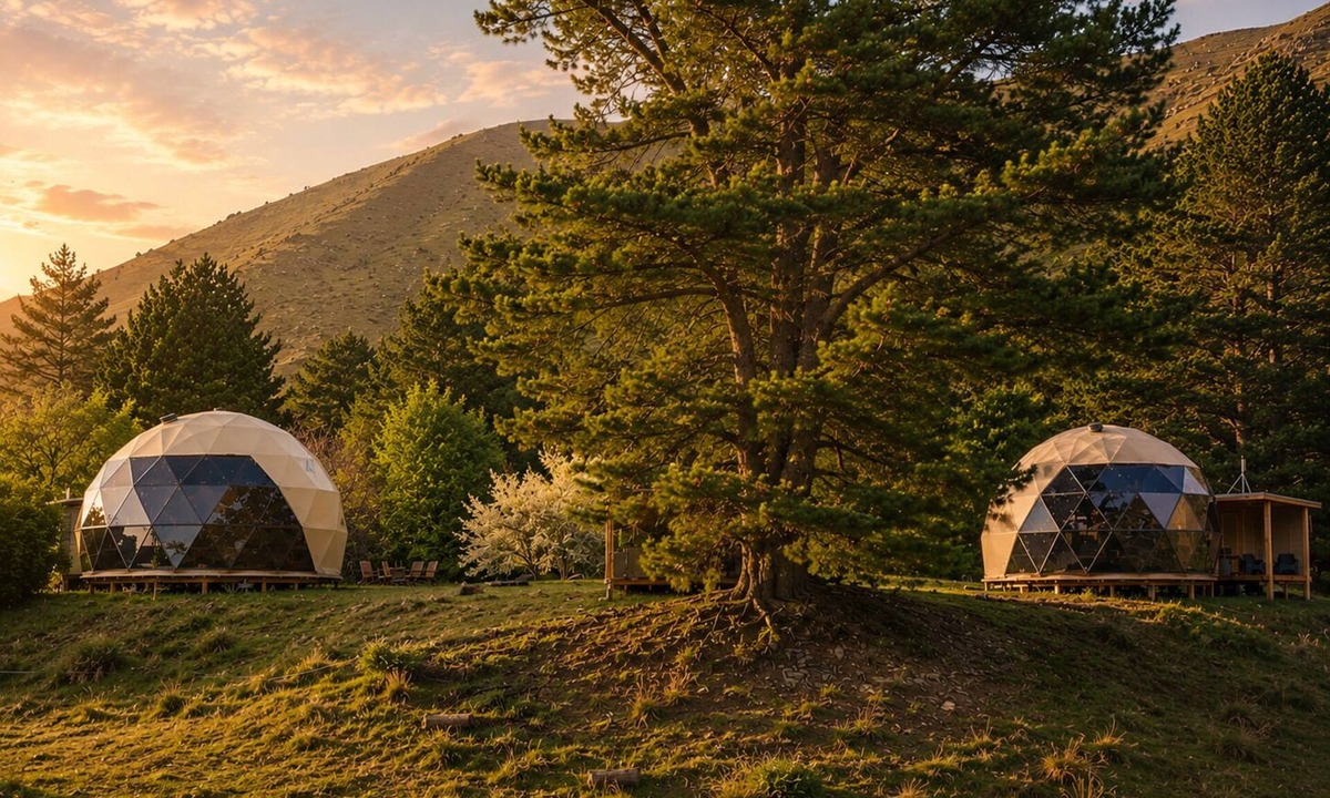 Danseys Pass Cabin | Dome Karearea - Geodesic dome with private hot tub, sauna & mountain views