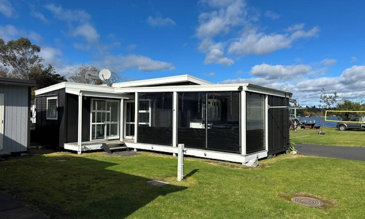 Okere Falls RV Rental | Premium Lakeview Cabin with Stunning Lake Views at Lake Rotoiti