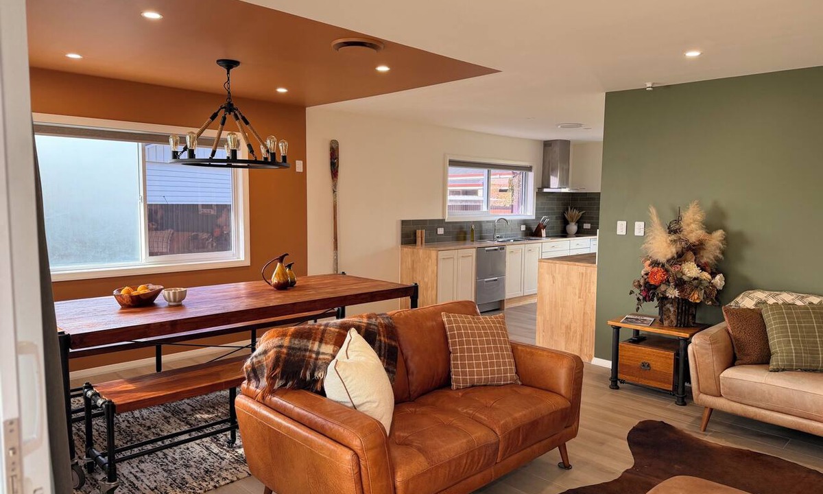 Palmerston North House | SQ Property; Autumn Hideaway. Customisable layout for small or large groups