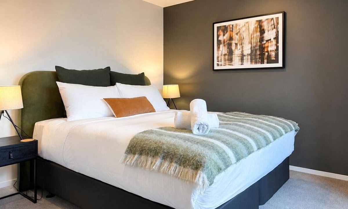 Christchurch City Centre Apartment | Te Kaha view apartment with a city balcony in Christchurch