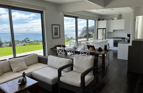 Whangapoua House | Amazing views, Whangapoua, The Black House, a short walk to the beach