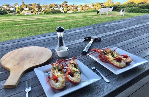 Whangapoua House | Amazing views, Whangapoua, The Black House, a short walk to the beach