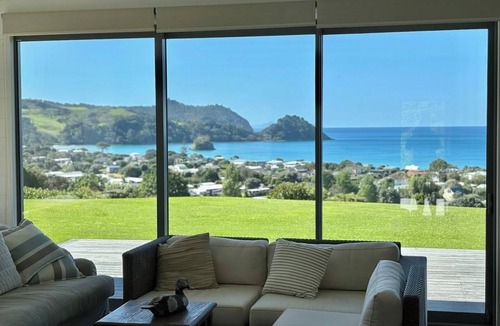 Whangapoua House | Amazing views, Whangapoua, The Black House, a short walk to the beach