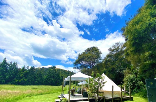 Coroglen RV Rental | Coro Camping Glamping in nature. Totally private with own bush clad river pool