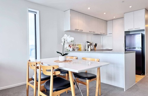 Auckland Central Business District Apartment | Free Parking SeaView Stylish 3BR Near Aotea Square