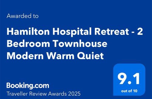 Hamilton House | Hamilton Hospital Retreat - 2 Bedroom Townhouse Modern Warm Quiet