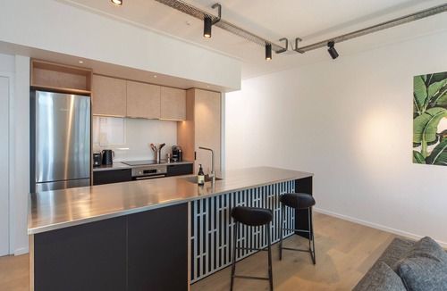 Nelson City Centre Apartment | Inner City Apartment 2 with Car Park + Rooftop Balcony