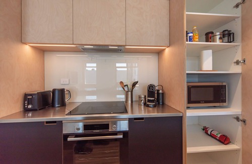 Nelson City Centre Apartment | Inner City Apartment 2 with Car Park + Rooftop Balcony