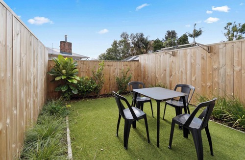 Henderson House | Modern 2-Bedroom Retreat with Private Patio