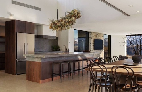 Lake Hayes Villa | Noa By The Lake | 7 bedrooms, lake view, spa pool, outdoor fireplace