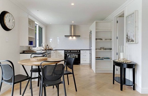 Whangateau House | Panoramic Ocean Escape with Deck, BBQ & Sea Views
