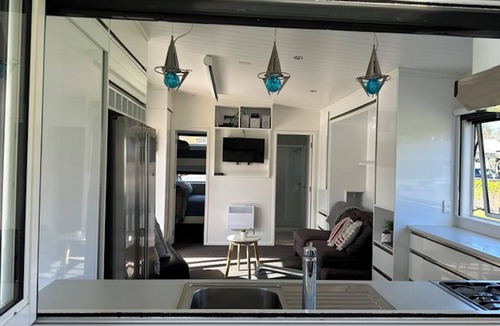 Okere Falls RV Rental | Premium Lakeview Cabin with Stunning Lake Views at Lake Rotoiti