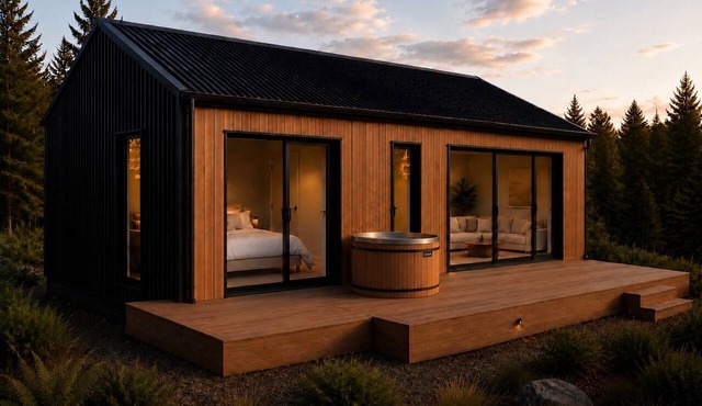 Fiordland Eco-Retreat ~ The Lookout ☆ Luxury 1-Bedroom, Views, Hot Tub, Sauna in Te Anau
