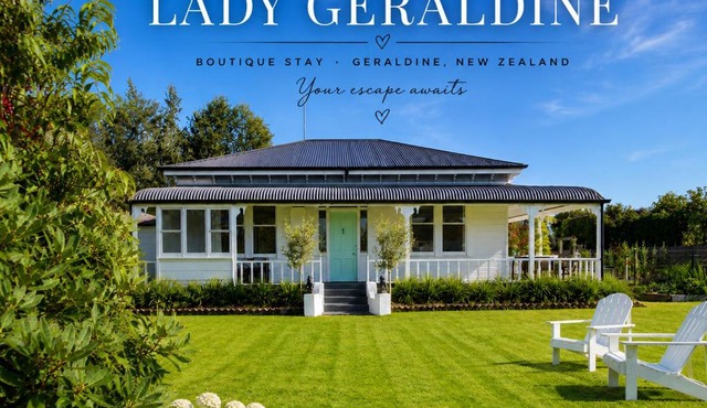 Lady Geraldine Boutique Adults Only plus Hot Tub in Geraldine