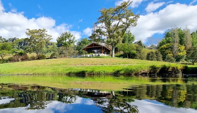 Riverside Romantic Cabin Outdoor Bath Waitomo in Piopio