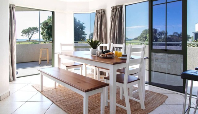 Steps from Papamoa Beach | Ocean Views, Large & Relaxed Coastal Stay in Papamoa