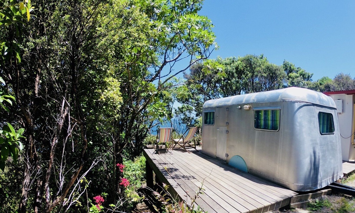 Tryphena Cabin | Fun and Funky - fully restored genuine 1940's handmade caravan