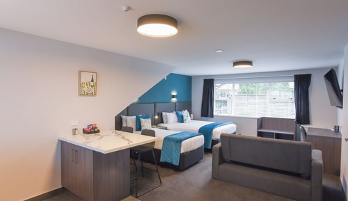 Studio, Multiple Beds, Kitchen