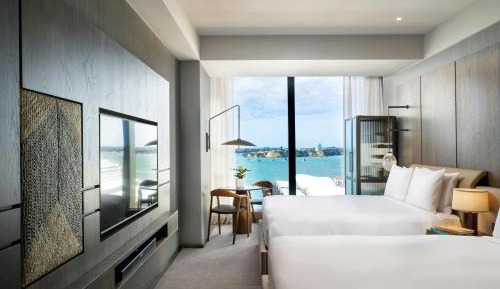 Classic Queen Room with Two Queen Beds and Harbor View