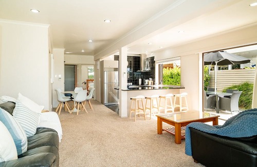 Waihi Beach Apartment | Te Mahana Apartment - pool, spa, beachfront