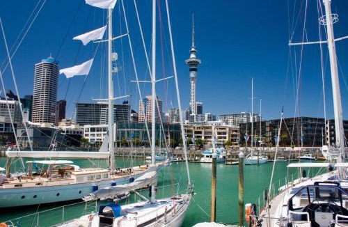 Auckland Central Business District Apartment | Sunlit Corner Apartment w/Harbour Views