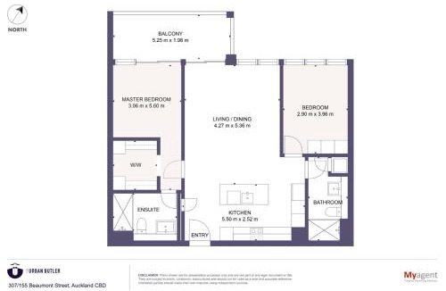 Auckland Central Business District Apartment | Beaumont Living 2BR Waterfront Wynyard Apartment