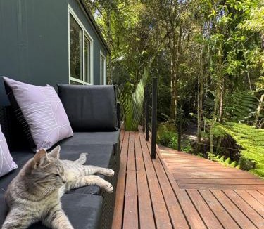 Wainui Ski Chalet | Tui Bush Chalet and Hot tub