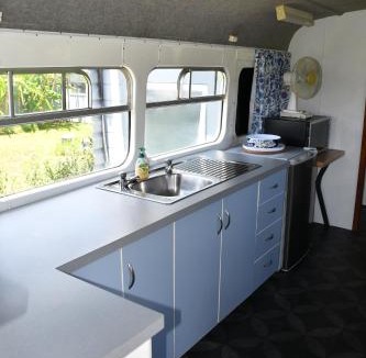 Far North District House | Evi the school bus at Oromahoe Downs Farm