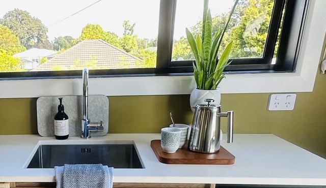 Studio on tree lined street in Christchurch