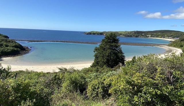 Homestead with Charm - on coastal farm by the sea in Te Tii