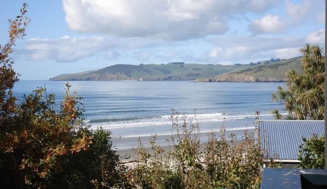 Sea & beach views with safe swimming 15 min north of Dunedin. in Warrington Beach